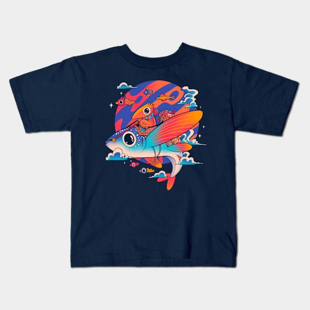 Riders of the Abyss Kids T-Shirt by Madkobra